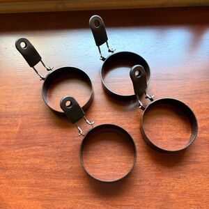 Set of 4x Eggs/Pancakes Rings Nonstick Cookware